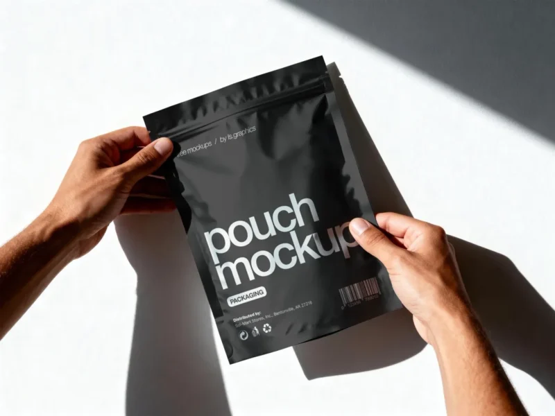 磨砂自立袋包装样机-造集CREASETS