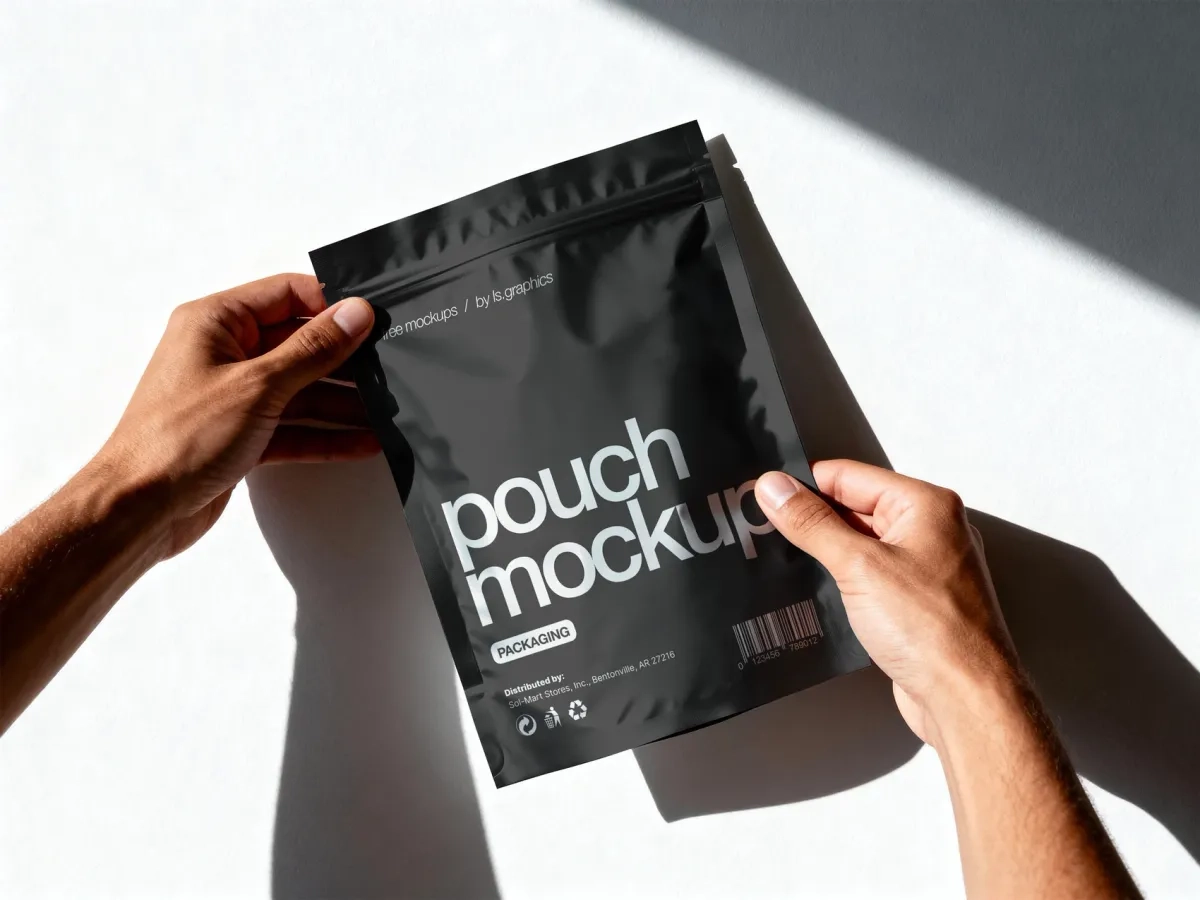 图片[1]-磨砂自立袋包装样机-造集CREASETS