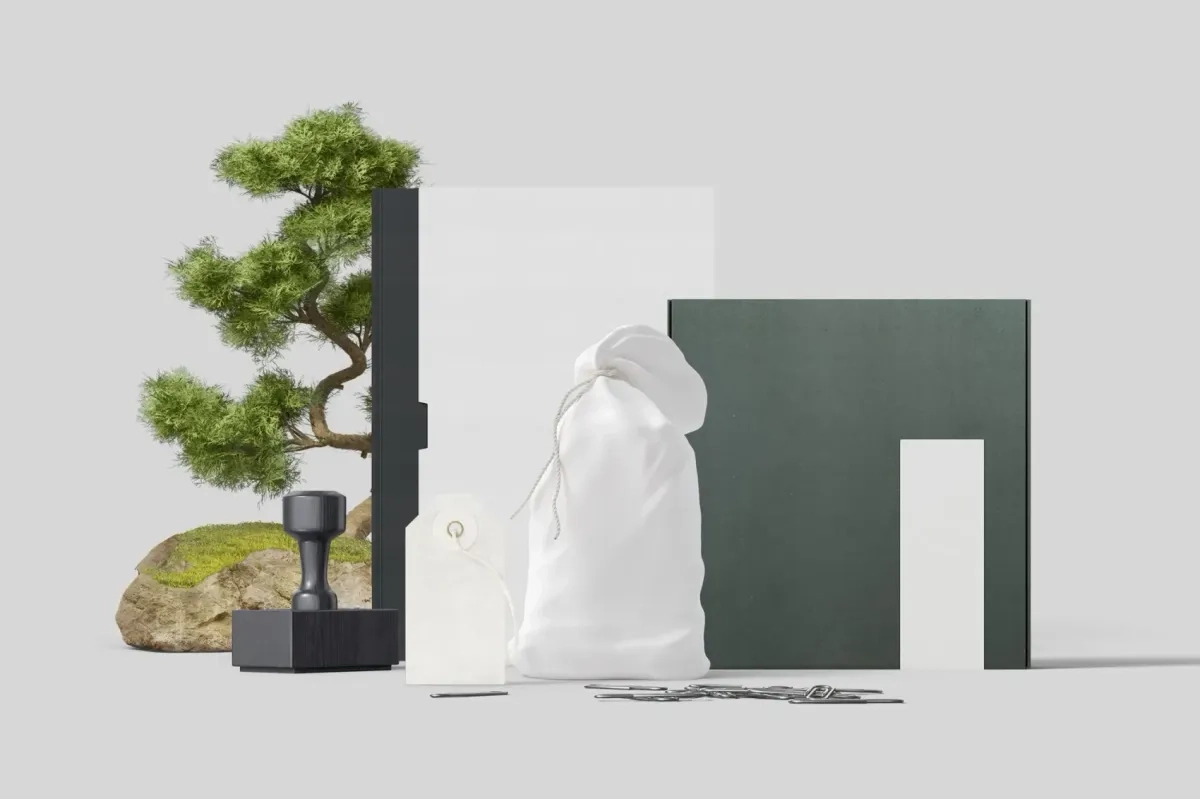图片[1]-书籍、包装盒、手提袋与吊牌品牌样机-造集CREASETS
