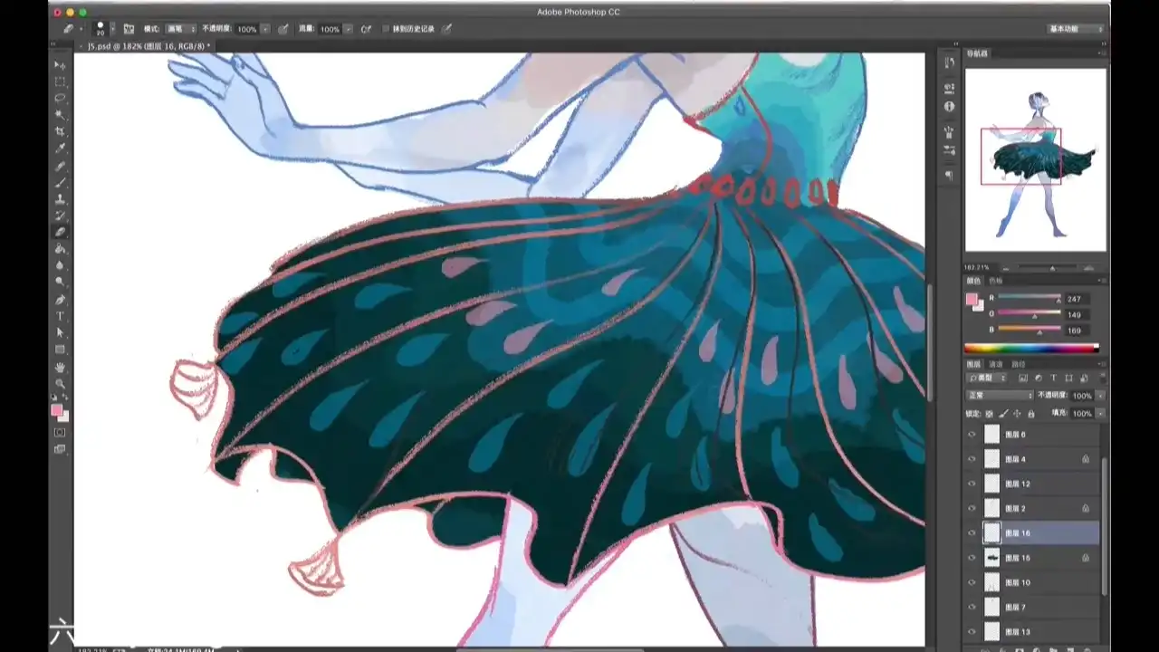 图片[4]-【SijaHong六厘】2018年蛰羊艺术装饰商业插画课（画质普通带笔刷）-造集CREASETS